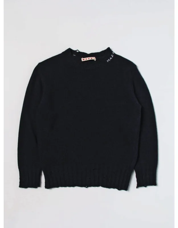 Sweater In Viscose And Wool Blend