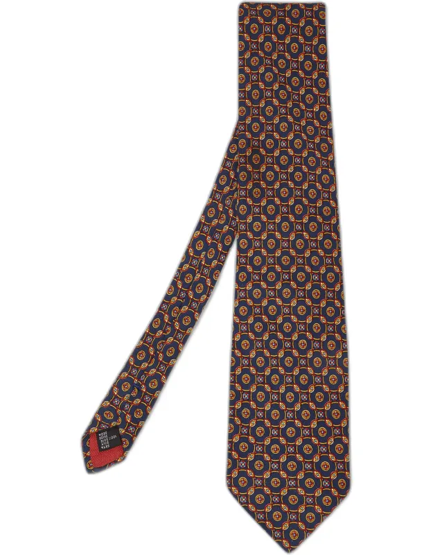 Printed Silk Traditional Tie