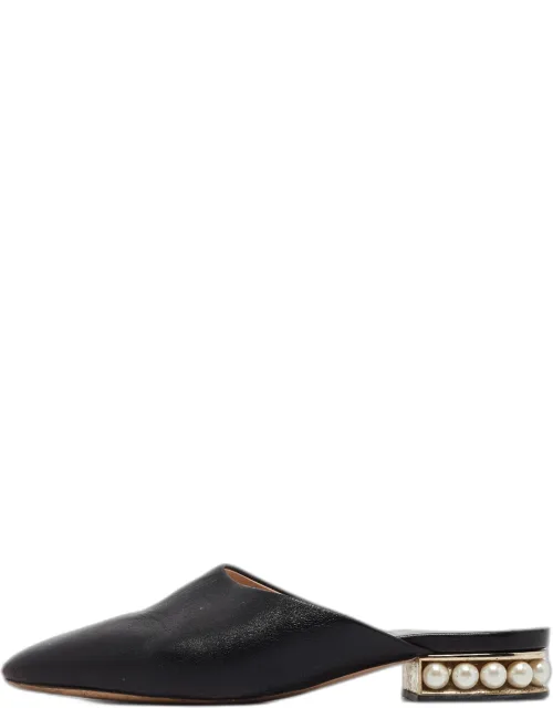 Leather Casati Flat Mules