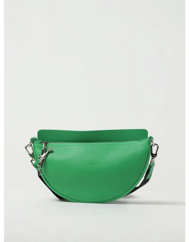 Smile S Bag In Grained Leather With Shoulder Strap