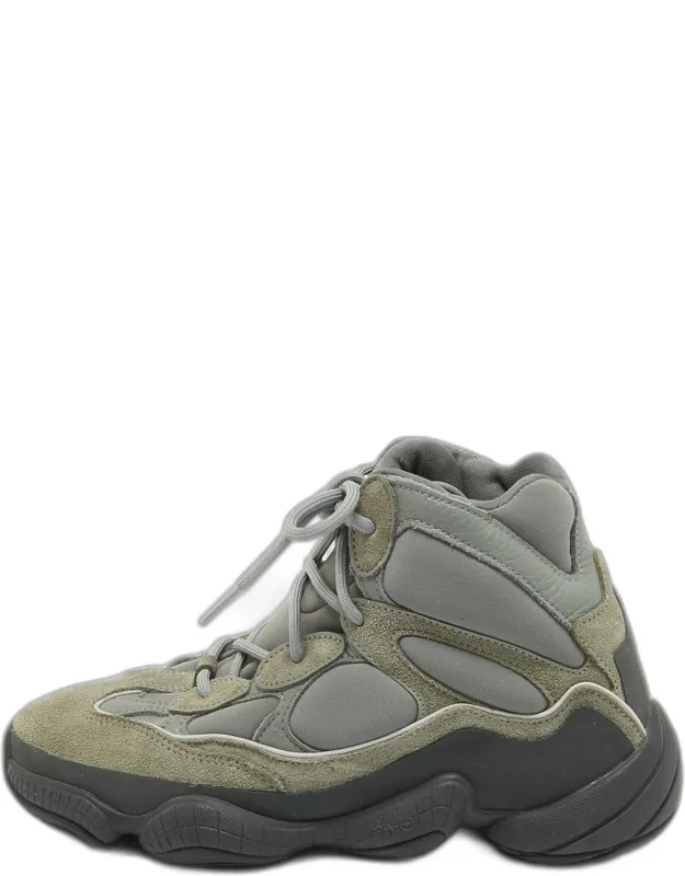 Suede And Neoprene 500 High Mist Slate Sneakers