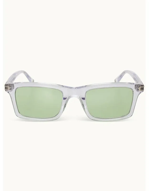 Crystal Rectangular Frame Sunglasses