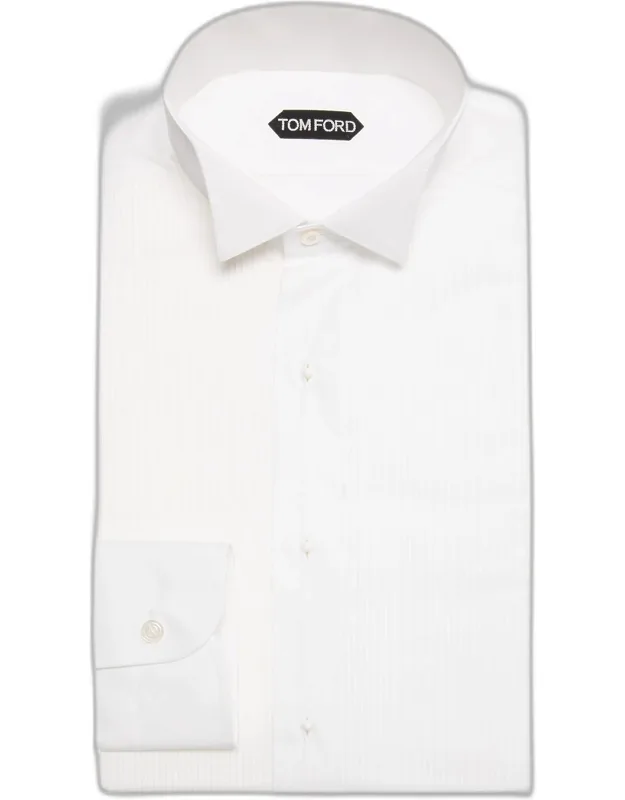 Wingtip Plisse Formal Shirt