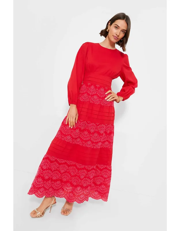 Eyelet Maxi Dress