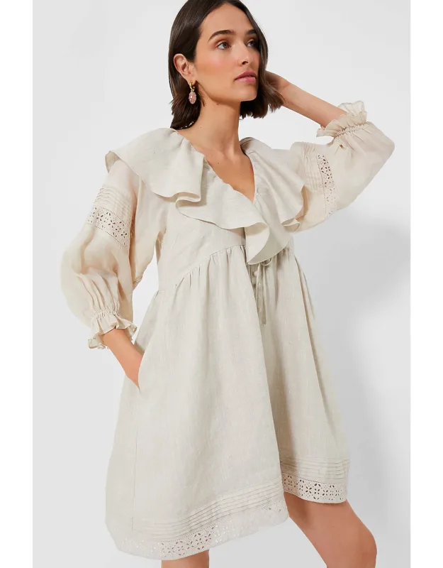 Flax Antoinette Linen Mini Dress