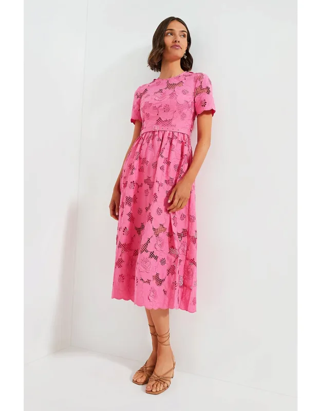 Cotton Lace Midi Dress