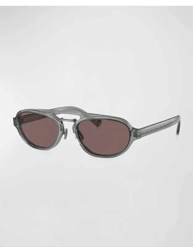 Acetate Oval Sunglasses