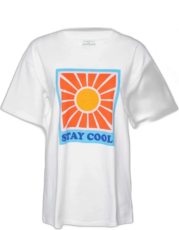 Graphic Print Cotton Crew Neck T-shirt