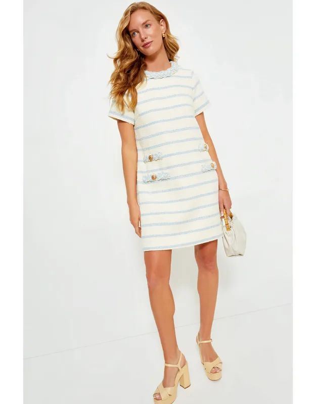 Coastal Blue Striped Dress