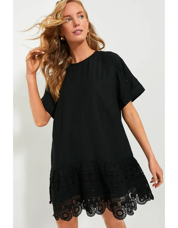 Rosina Embroidery Short Sleeve Tunic Dress