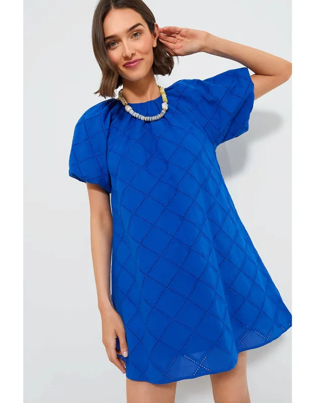Eyelet Mini Dress