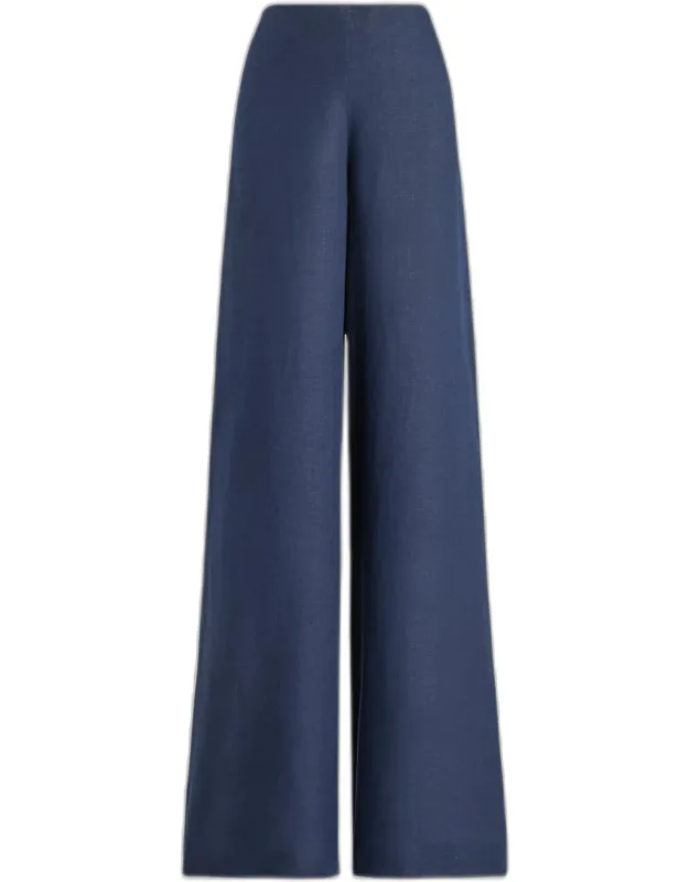 Daria Linen Wide-leg Pants