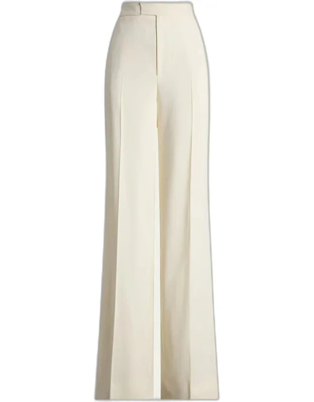 Modern Wool Wide-leg Trousers
