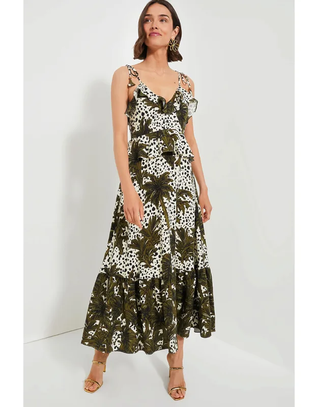 Midnight Palm Jamison Dress