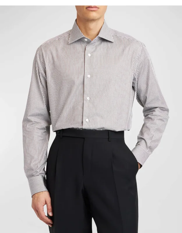 Cotton Bengal Stripe Dress Shirt