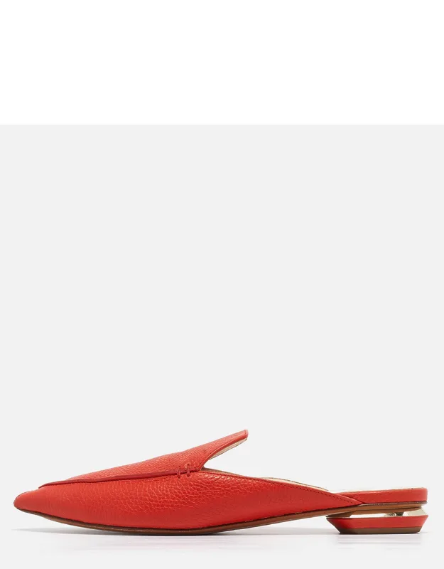 Leather Beya Pointed Toe Mules