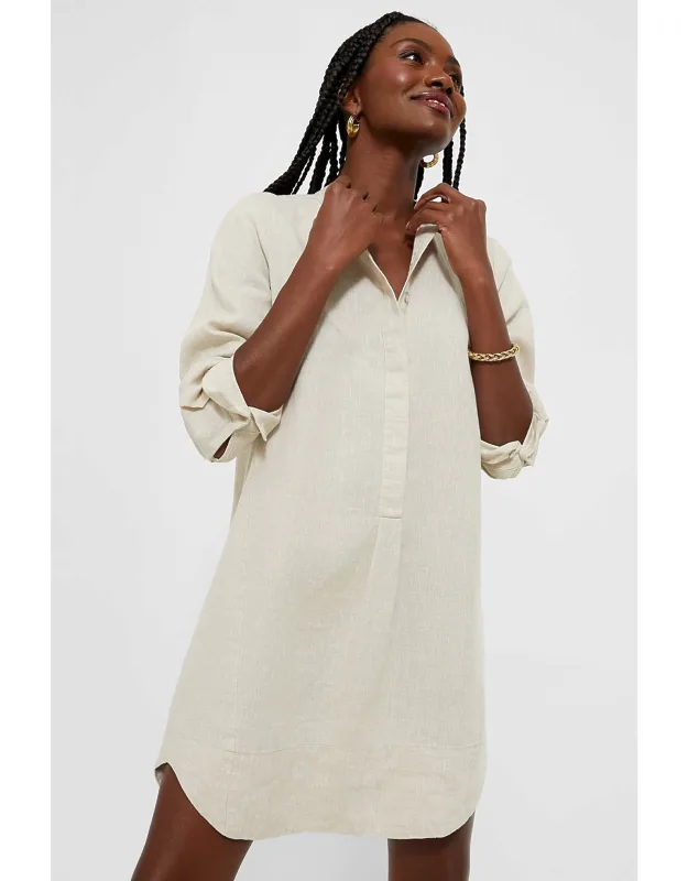 Natural Linen Emilia Dress