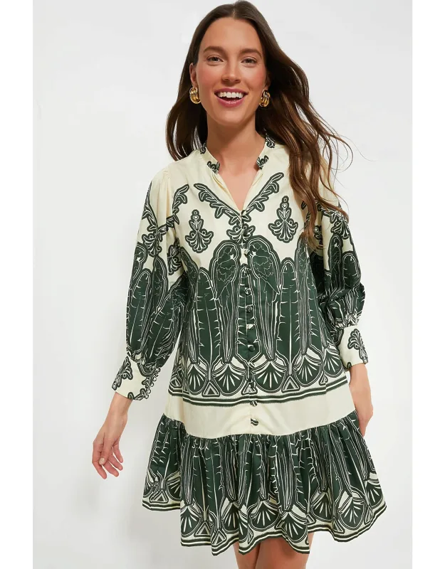 Parrots Pine Chicala Mini Dress