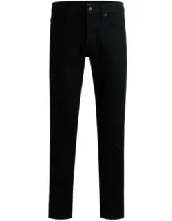 Delaware Slim-fit Jeans In Stay-black Comfort-stretch Denim