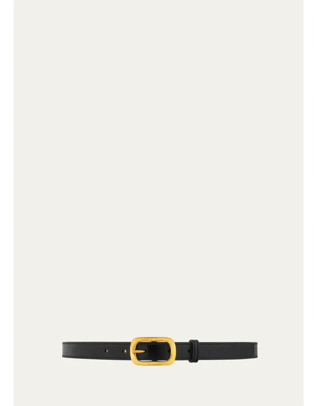 Leather & Brass Belt