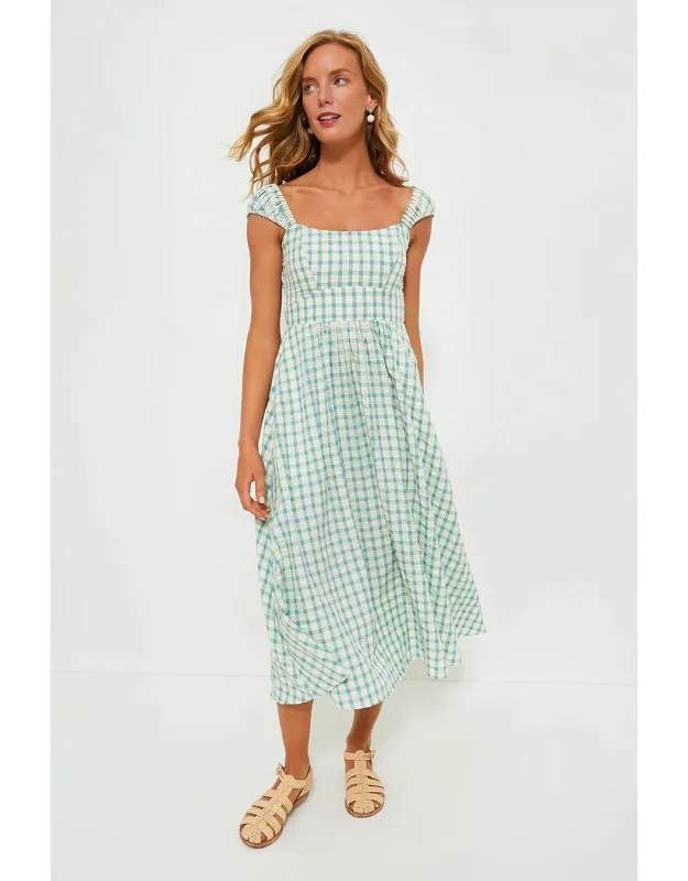 Gingham Seersucker Dress