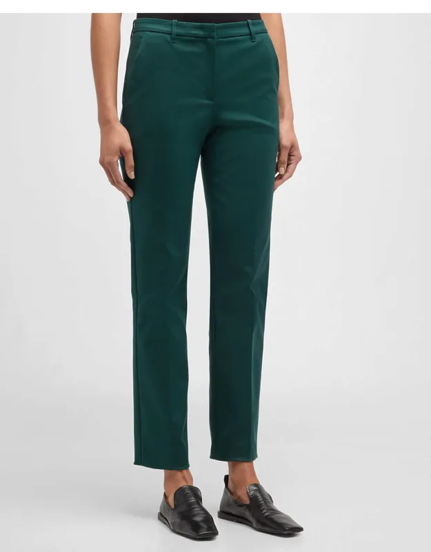Straight-leg Cotton Trousers