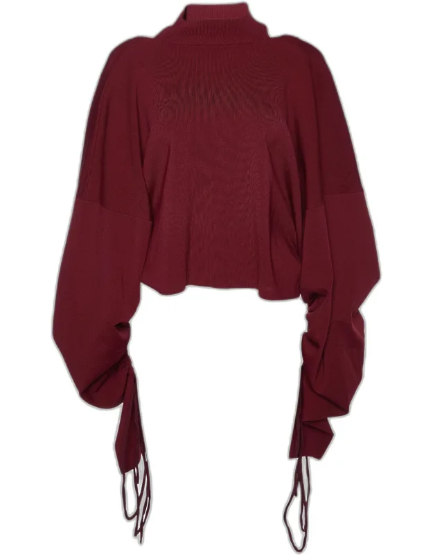 Knit Cut-out Ruched Top