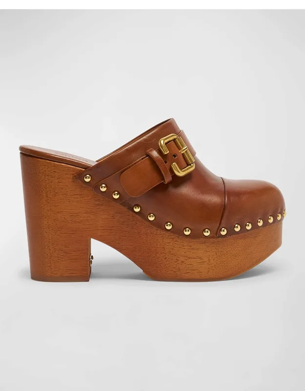 Leather Platform Clog