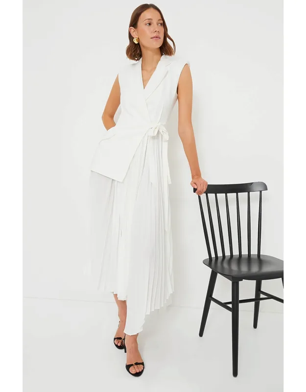 Ivory Combo Blazer Dress