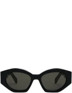 Triomphe Acetate And Nylon Oval Sunglasses