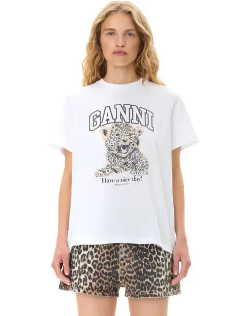 Basic Jersey Leopard Relaxed T-shirt