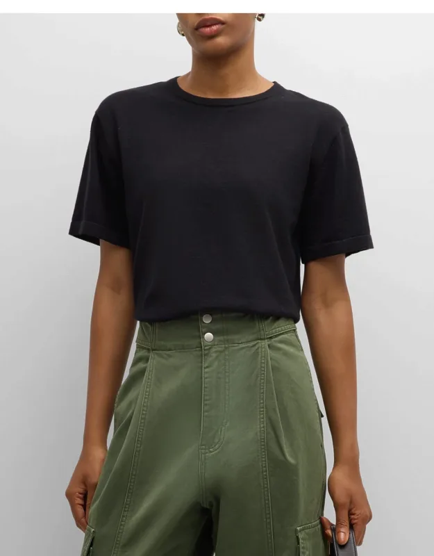 Cotton Cashmere Crewneck T-shirt