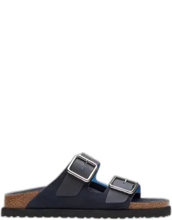 Arizona Suede Dual-buckle Slide Sandals