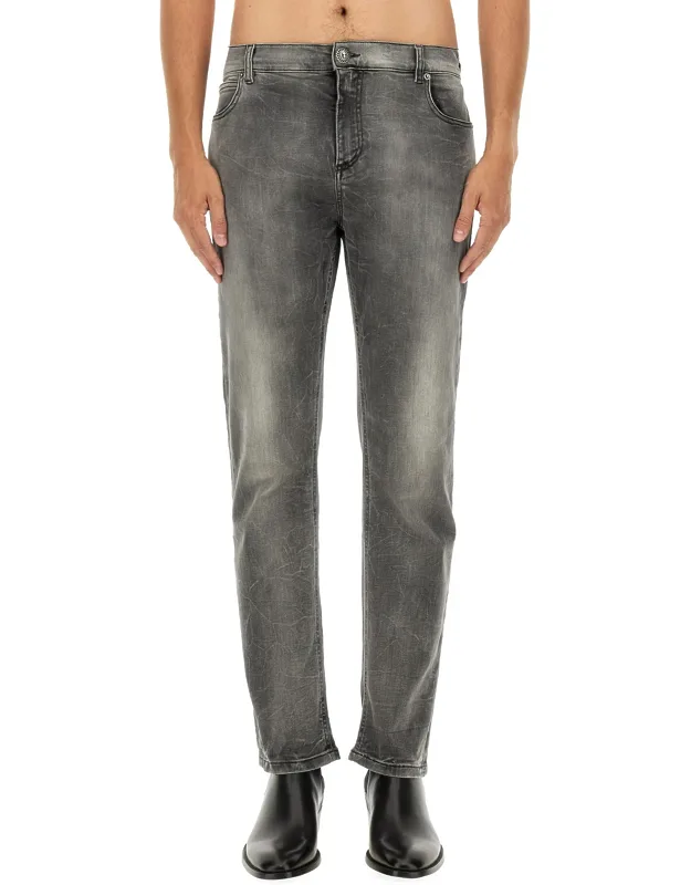 Regular Fit Jeans Made In Italy