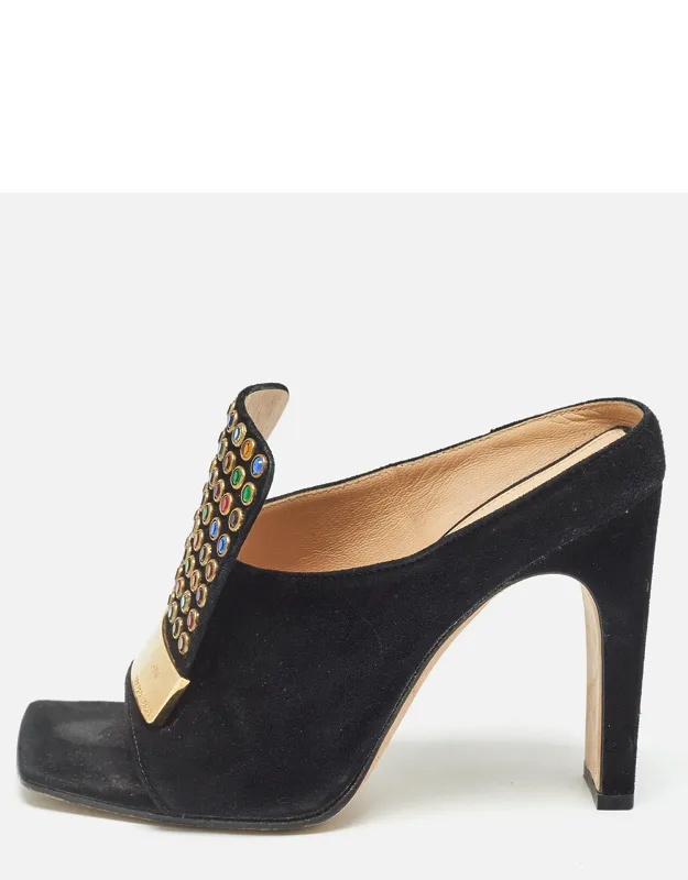 Crystals Heel Mules