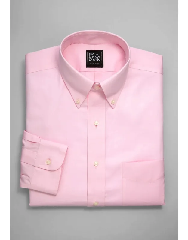 Traditional Fit Button-down Collar Dress Shirt
