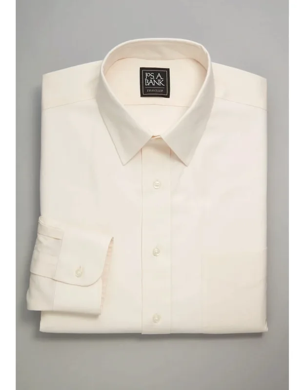 Traditional Fit Point Collar Dress Shirt