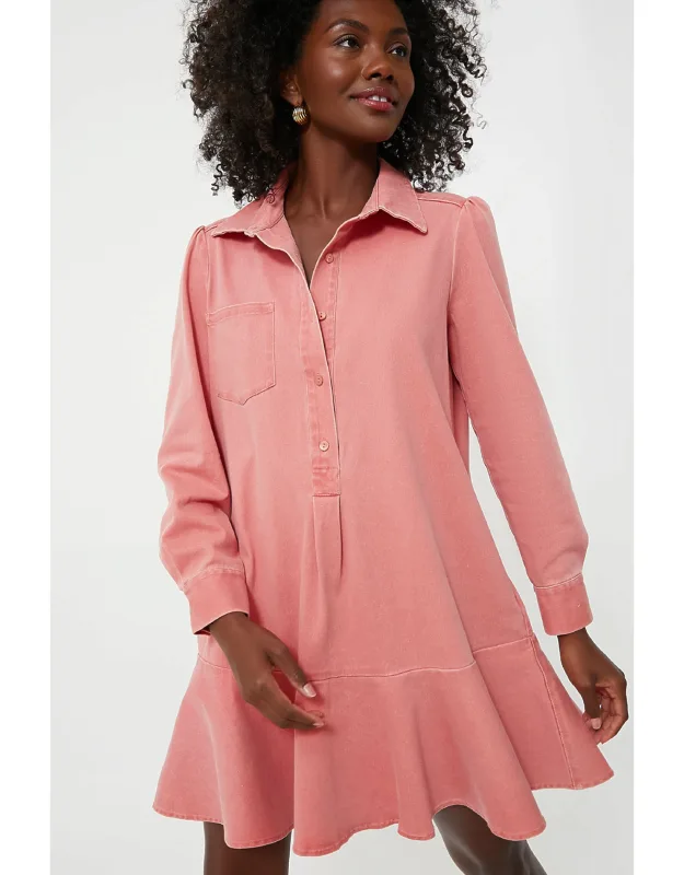 Stretch Twill Callahan Shirt Dress