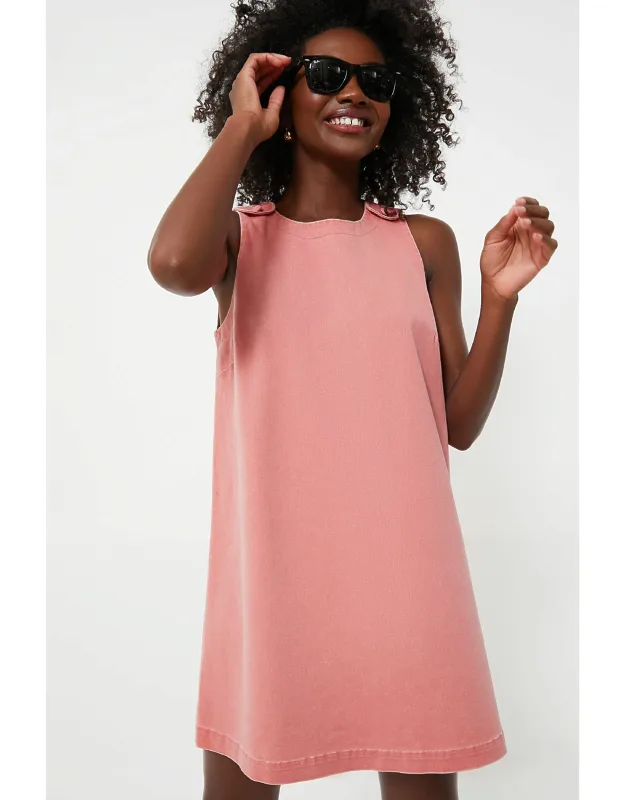 Nantucket Red Stretch Twill Grace Dress