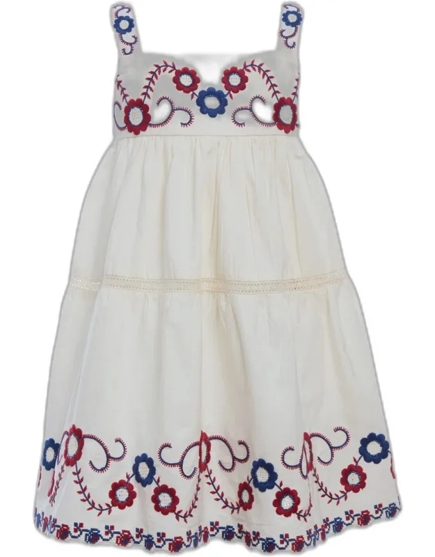 Soren Embroidery Sleeveless Dress