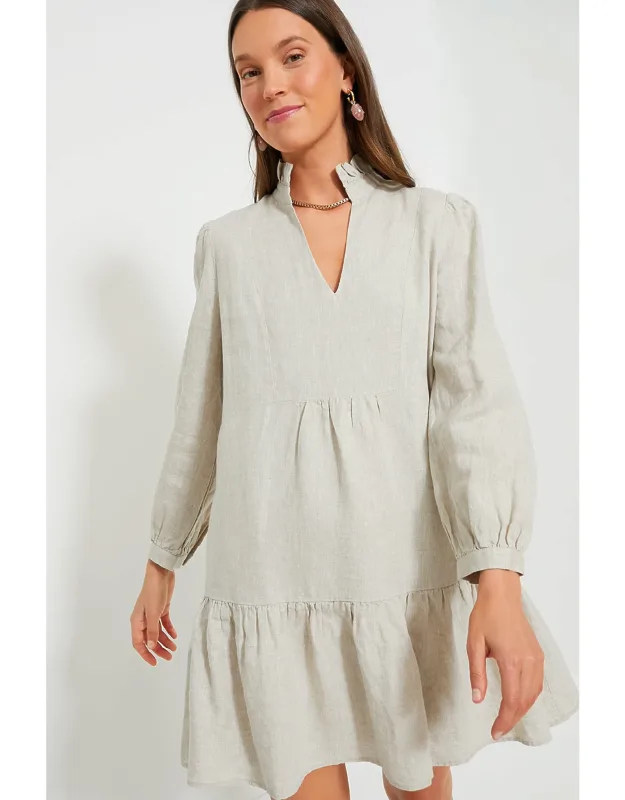 Stone Linen Palmerston Dress