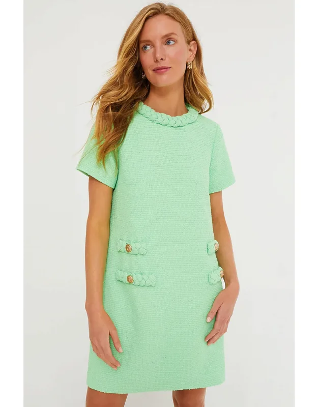 Palm Beach Green Tweed Jackie Dress