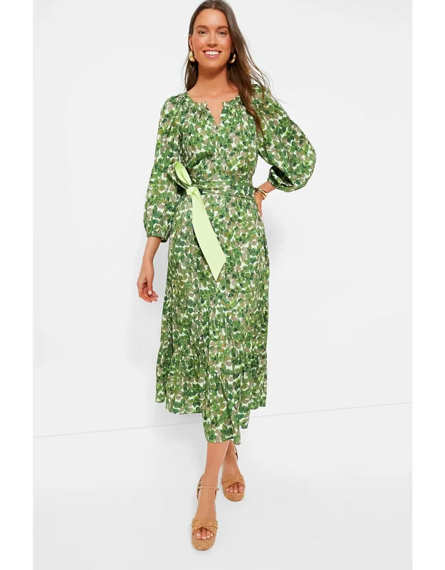 Viridian Grove Lyles Dress With Removable Waist Belt And Side Pockets