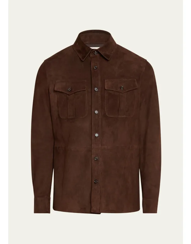 Suede Shirt Jacket