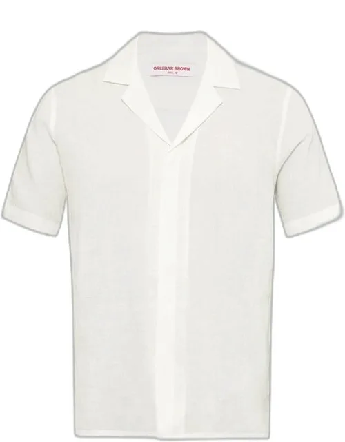 Relaxed Fit Capri Collar Linen Shirt