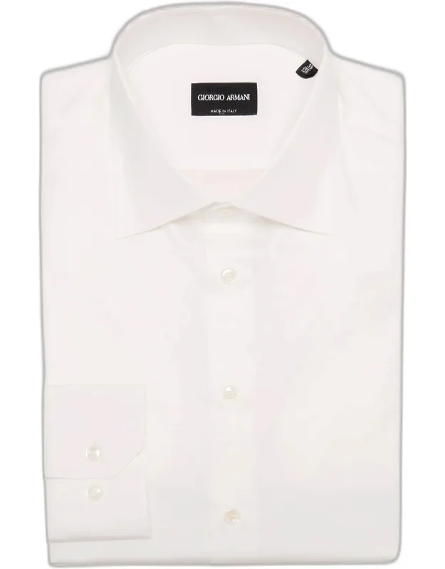 Solid Cotton Dress Shirt