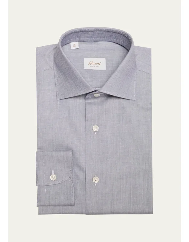 Cotton Chambray Dress Shirt