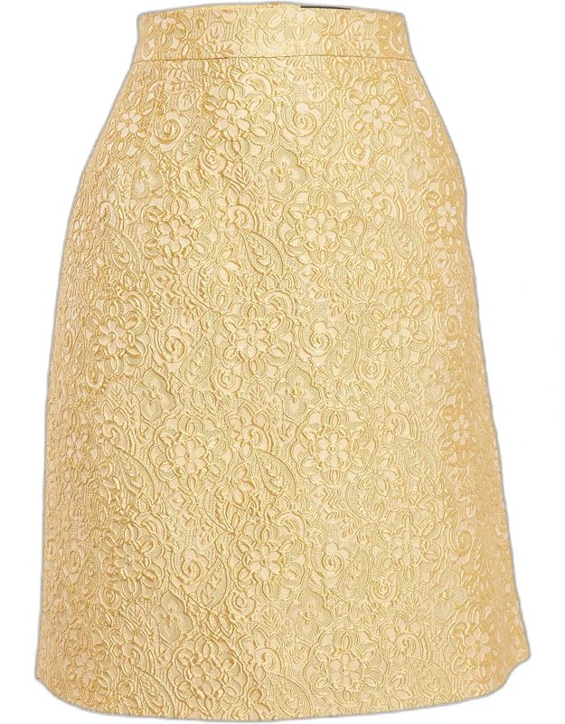 Textured Jacquard Pencil Skirt