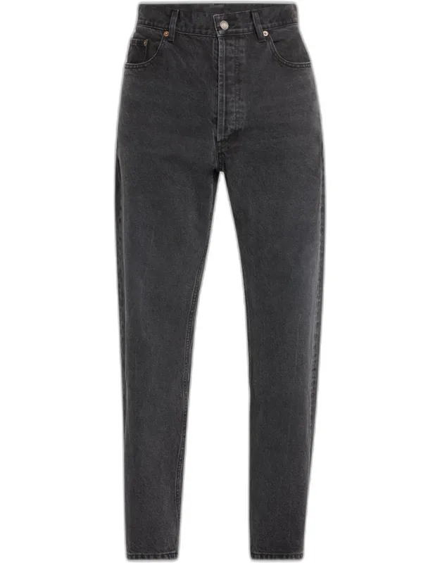 Loose-fit Faded Denim Jeans