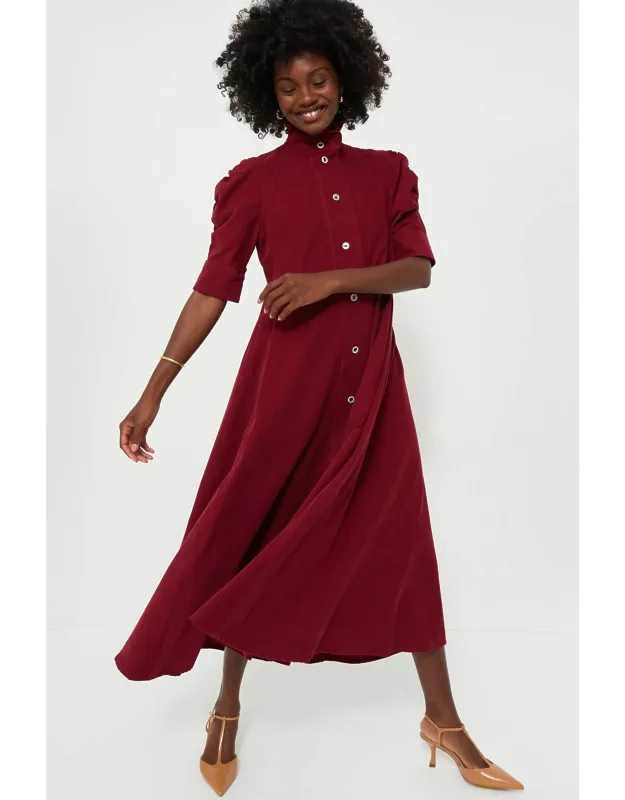 Plum Venetia Midi Dress